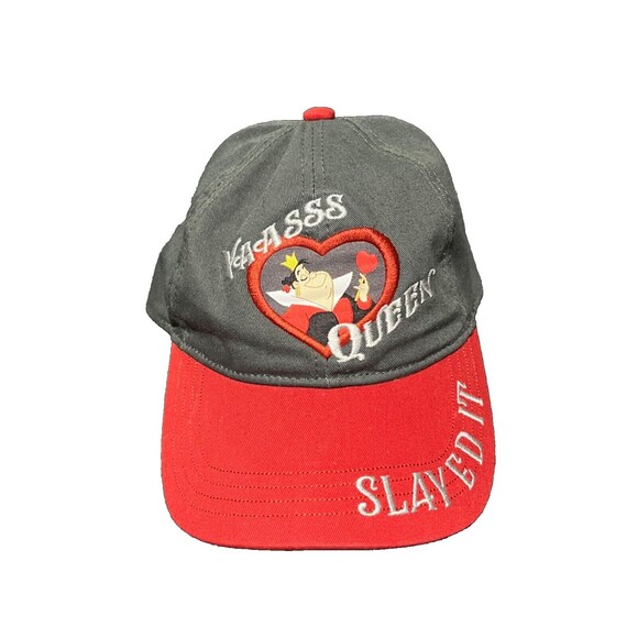 Disney Parks Alice in Wonderland Hat Queen of Hearts Yaasss Queen Slayed It NWT - Picture 2 of 10